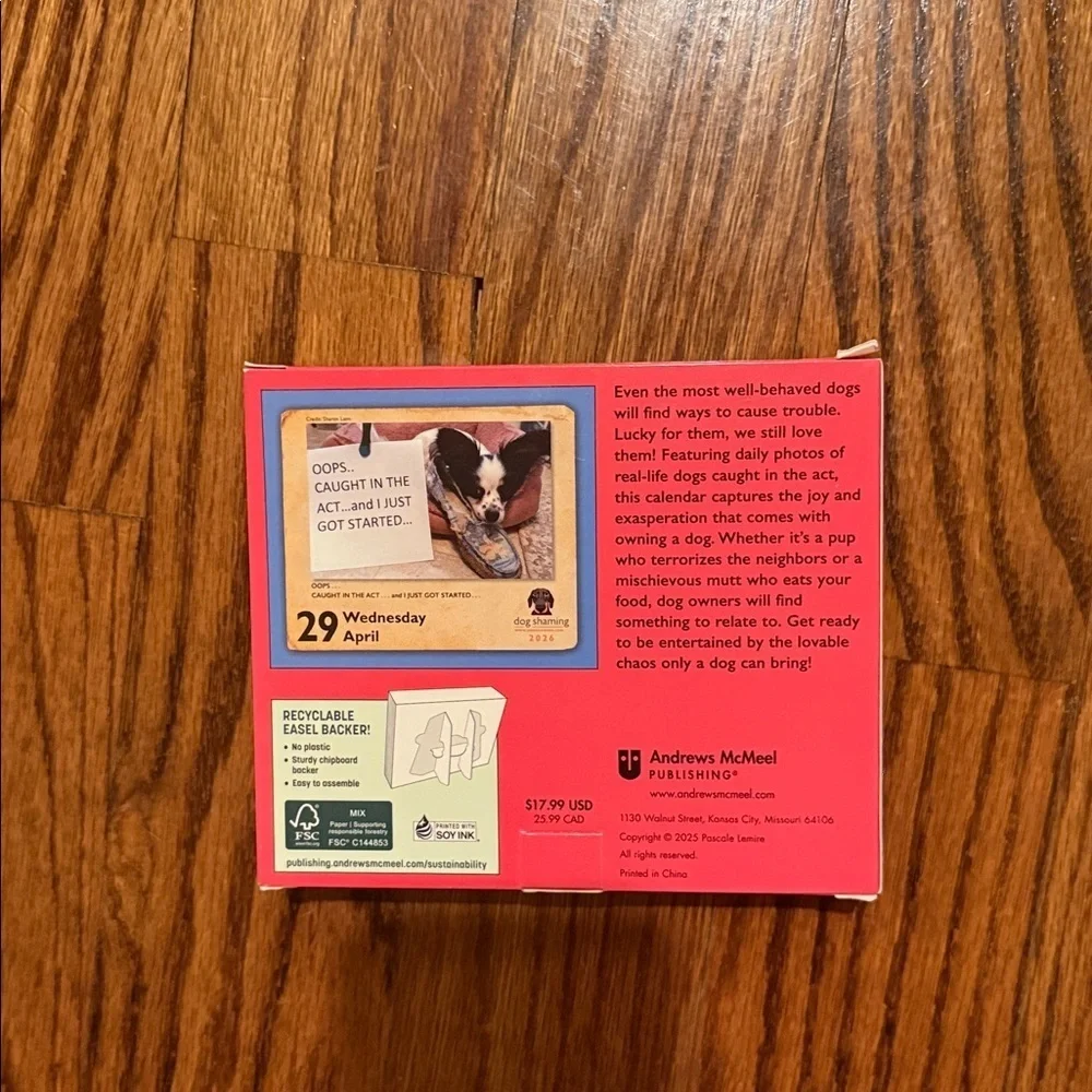 Dog Shaming 2026 Day-to-Day Calendar new!